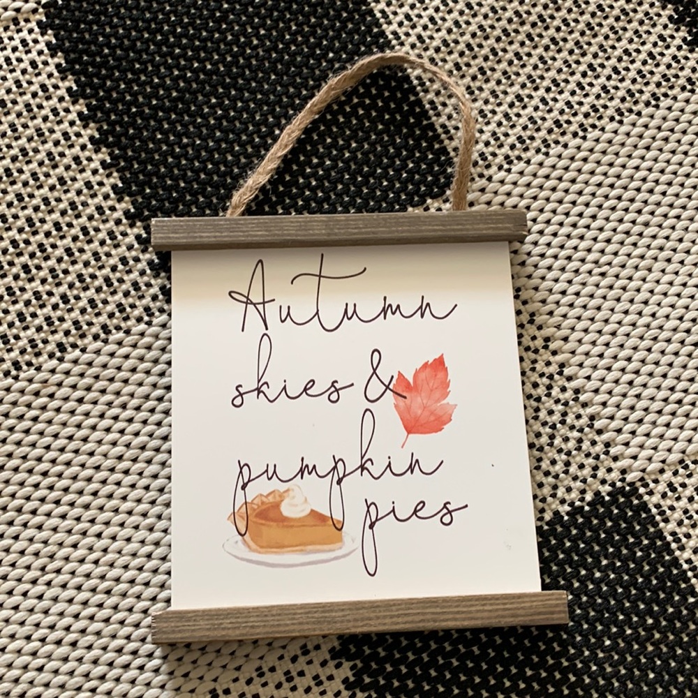 Autum decorative plaque
